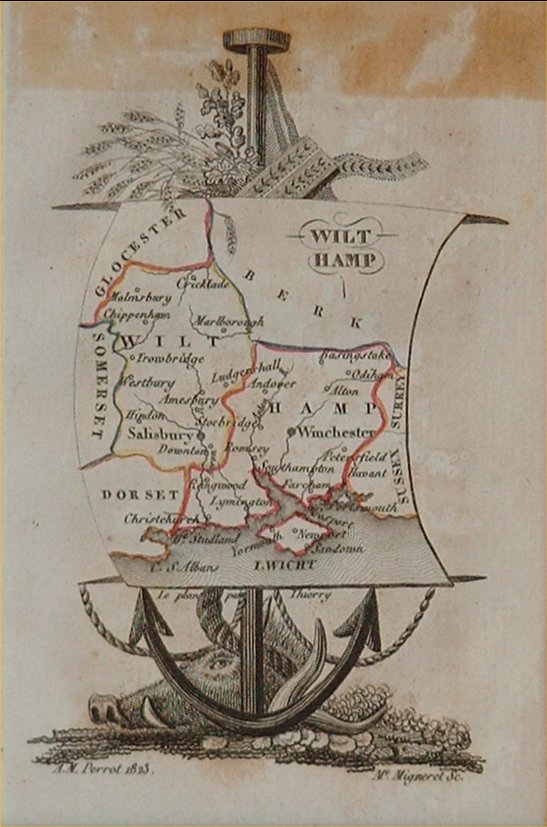 Map of Wiltshire - Perrot